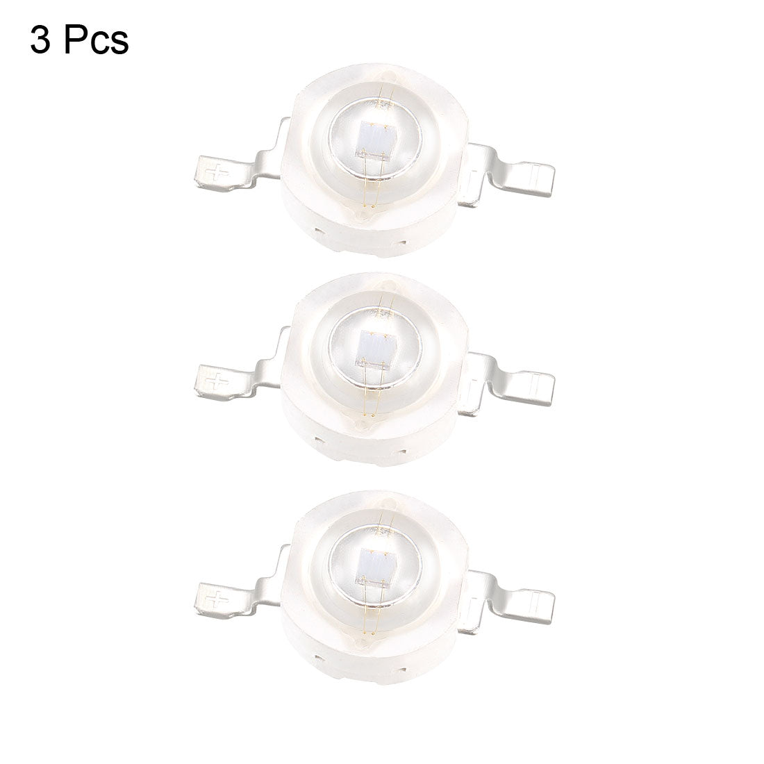uxcell Uxcell 3pcs 405-410nm UV LED Chip 3W Surface Mounted Devices COB Purple Light Emitting Diode
