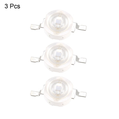 Harfington Uxcell 3pcs 405-410nm UV LED Chip 3W Surface Mounted Devices COB Purple Light Emitting Diode