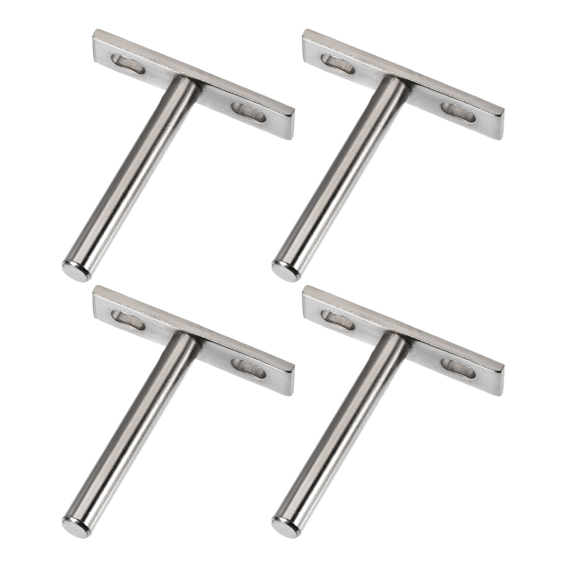 uxcell Uxcell Floating Shelf Invisible Support Bracket Round Shank 79mm Hardened Concealed Wall Support Set 4 Pcs