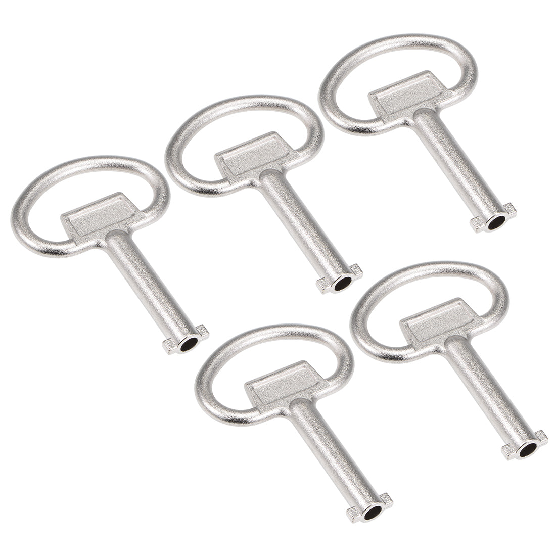 uxcell Uxcell Electrical Cabinet Key 5.5mm Hole Zinc Alloy Water Meter Box Safety Key 5Pcs