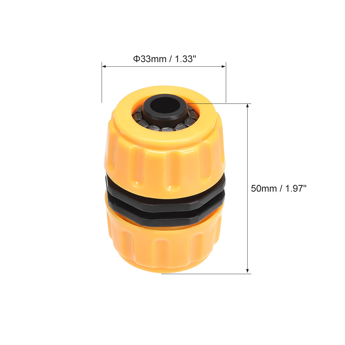 uxcell Uxcell Garden Water Hose Connector 1/2 ID Plastic Quick Connect Fittings