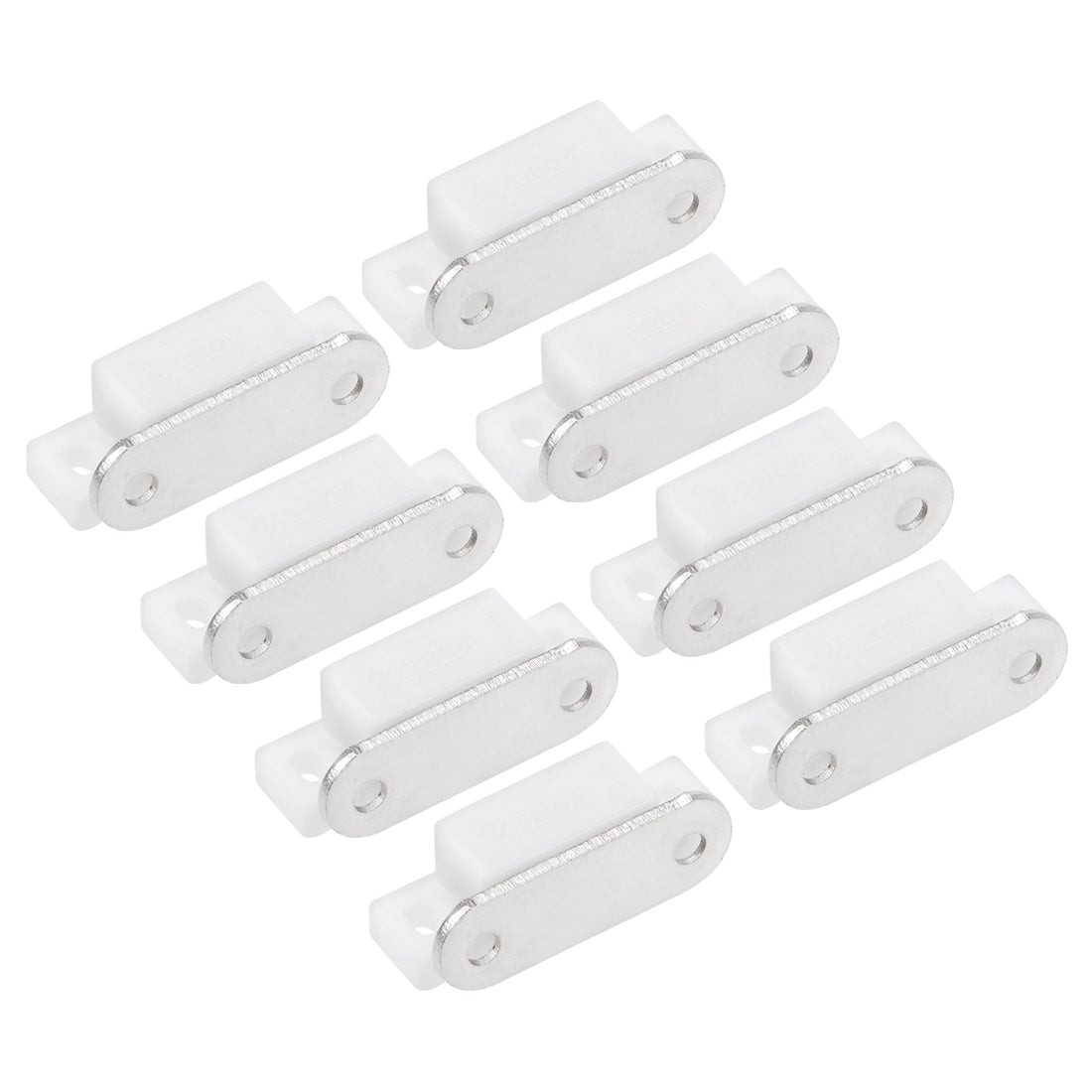 uxcell Uxcell Magnetic Latches Catch for Bathrooms Kitchen Cabinet Door Closet White 8pcs