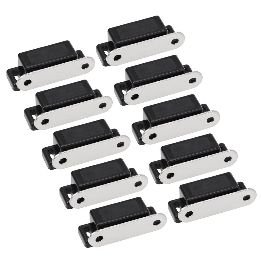 uxcell Uxcell Magnetic Cabinet Door Latches Catch for Kitchen Closet Wardrobe Black 10pcs