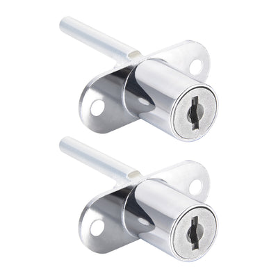 Harfington Uxcell Drawer Lock, 5/8-inch(16mm) Diameter 20mm Long Cylinder, Keyed Different 2Pcs
