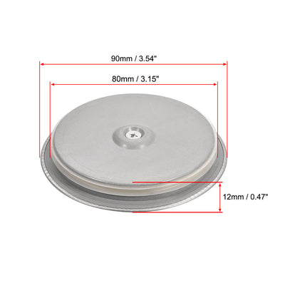 Harfington Uxcell Kitchen Sink Drain Stopper Rubber Seal 80mm Stainless Steel Sealing Lid for Kitchen Sink
