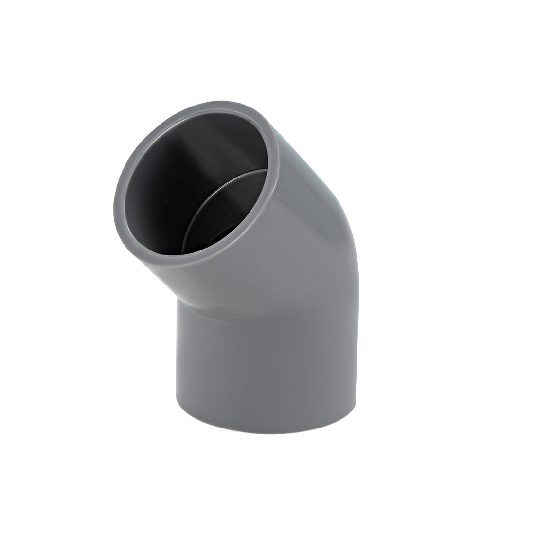 uxcell Uxcell PVC Pipe Fitting, 32mm Slip Socket, 45 Degree Elbow Connector Gray 2Pcs
