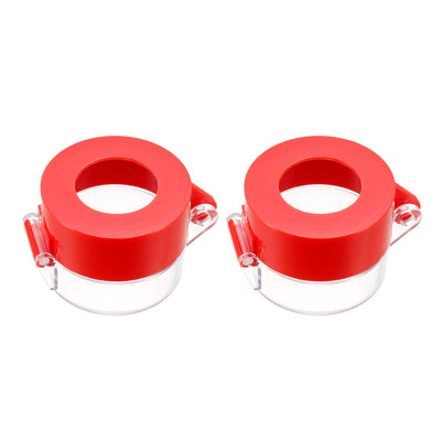 Harfington Uxcell 2pcs Red Plastic Switch Cover Protector for 30mm Diameter Push Button Switch 55*43