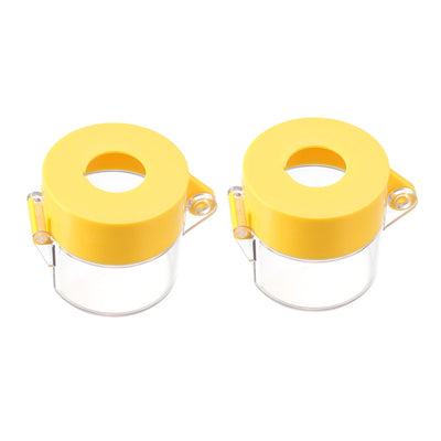 Harfington Uxcell 2pcs Clear Plasatic Switch Cover Protector for 30mm Diameter Push Button Switch 55*55