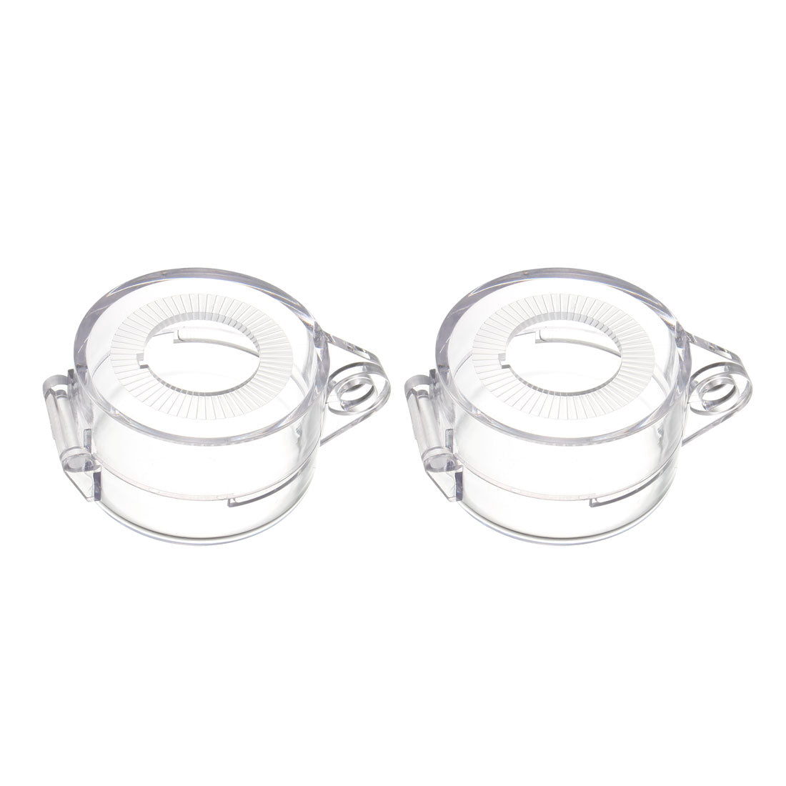 Uxcell Uxcell 2pcs Clear Plastic Switch Cover Protector for 30mm Diameter Push Button Switch 50*32