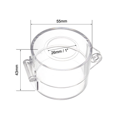 Harfington Uxcell 1pcs Clear Plasatic Switch Cover Protector for 30mm Diameter Push Button Switch 55*43