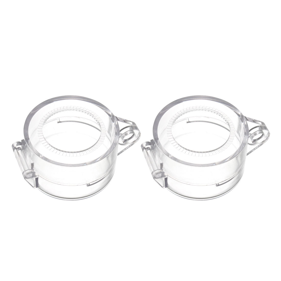 Uxcell Uxcell 2pcs Clear Plastic Switch Cover Protector for 30mm Diameter Push Button Switch 50*32