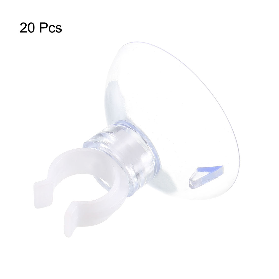 uxcell Uxcell Aquarium Suction Cup Clips Airline Tube Holders Clamps for Fish Tank Clear 10mm 20Pcs