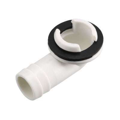 Harfington Uxcell Air Conditioner Drain Hose Connector Elbow Fitting with Rubber Ring for Mini-Split Units and Window AC Unit 22.5mm