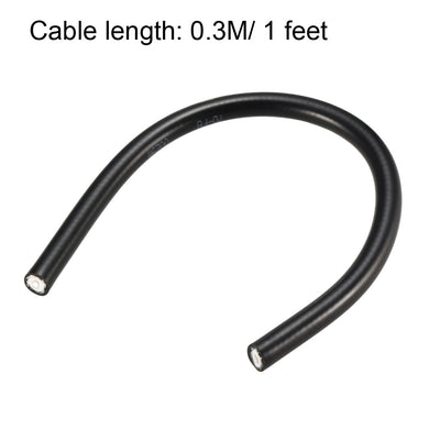Harfington Uxcell RF Coaxial Cable RG213 Antenna Extension Cable 50 ohm 1-feet