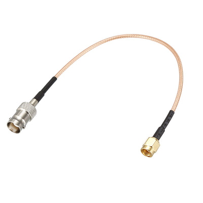 uxcell Uxcell BNC Bulkhead Female to RP-SMA Male RG316 RF Coaxial Extension Cable 0.66-feet