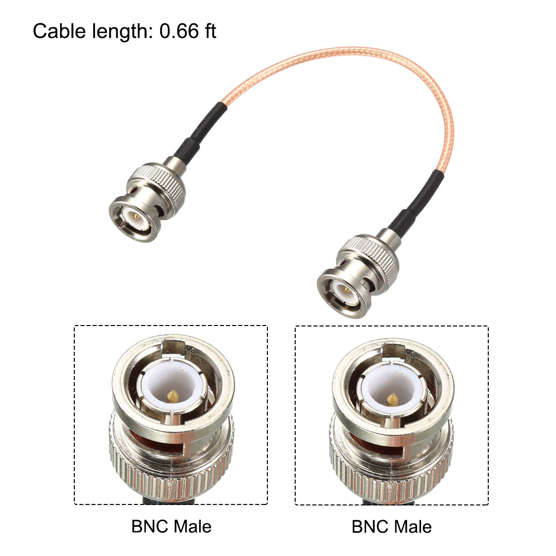 uxcell Uxcell BNC Male to BNC Male Coax Cable RG316 Low Loss RF Coaxial Cable
