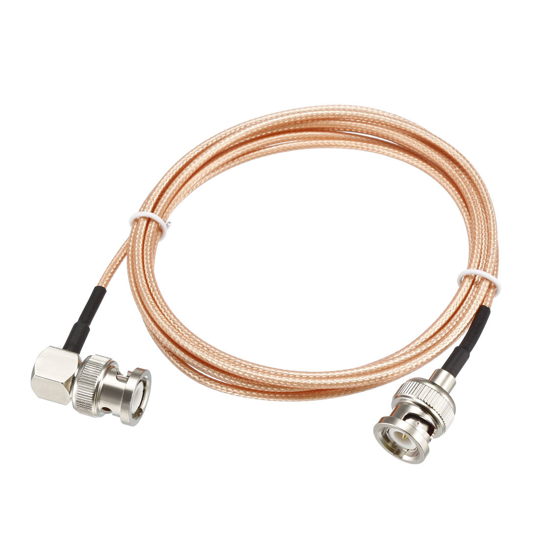 Uxcell Uxcell BNC Male to BNC Male Right Angle Coax Cable RG316 RF Coaxial Cable 0.5 ft