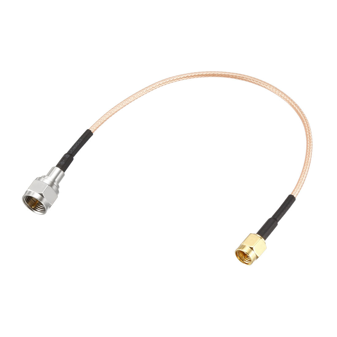 Uxcell Uxcell SMA Male to F Type Male RF Coaxial Coax Cable 0.66-feet