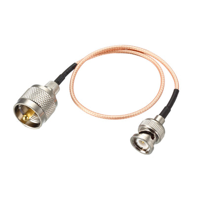 Harfington Uxcell UHF (PL259) Male to BNC Male Antenna Radio Cable RG316 Cable