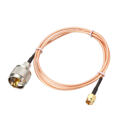 uxcell Uxcell SMA Male to UHF PL-259 Male RG316 RF Coaxial Coax Cable 6 Feet