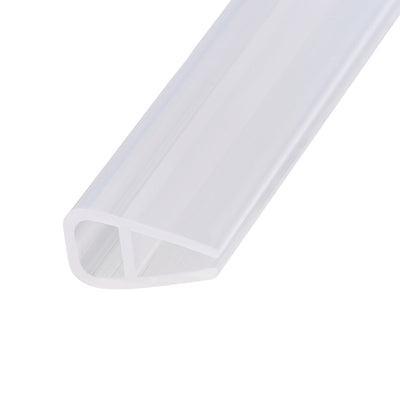 Harfington Uxcell Frameless Glass Shower Door Sweep Door Bottom Side Seal Strip U-Type
