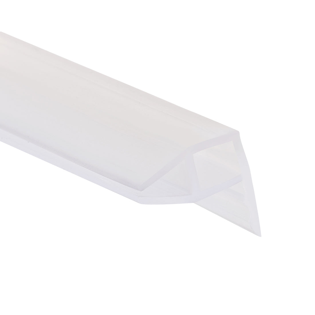 Uxcell Uxcell Frameless Glass Shower Door Sweep - Door Corner Side Seal Strip Corner-Type with 7/16"(11mm) Drip Rail - 3/8"(10mm) Glass x 78.74"(2000mm) Length