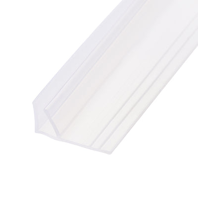 Harfington Uxcell Frameless Glass Shower Door Sweep - Door Bottom Side Seal Strip F-Type with 3/4"(20mm) Drip Rail - 1/2"(12mm) Glass x 78.74"(2000mm) Length