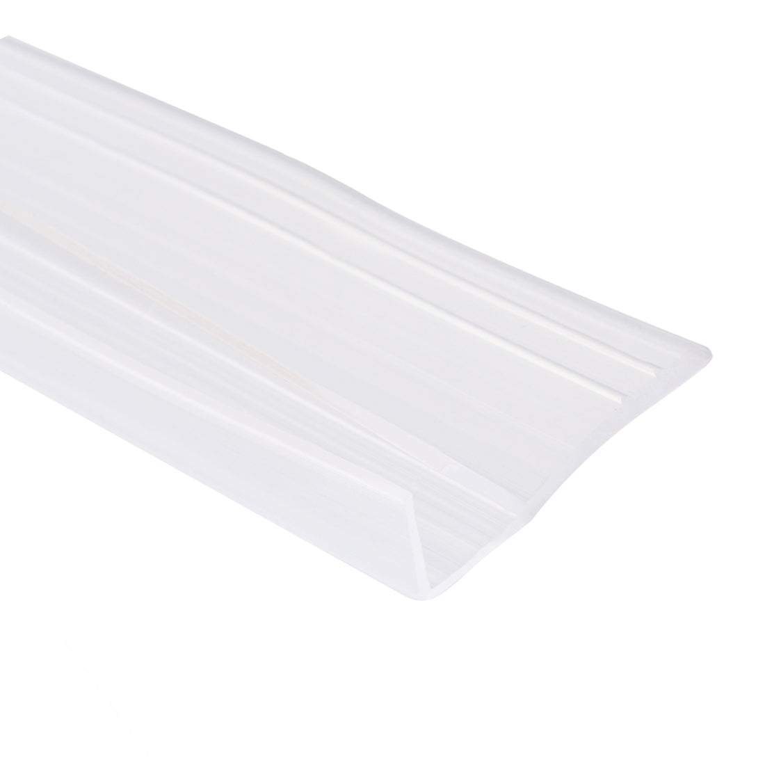 uxcell Uxcell Frameless Glass Shower Door Sweep - Door Side Seal Strip F-Type with 3/4"(20mm) Drip Rail - 3/8"(10mm) Glass x 78.74"(2000mm) Length