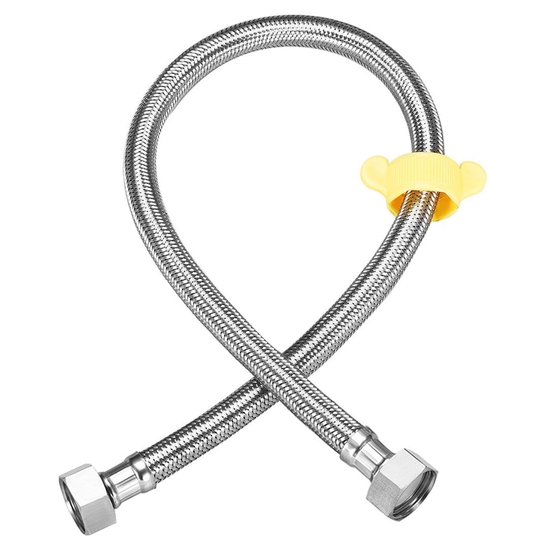 uxcell Uxcell Faucet Supply Line Connector 304 Stainless Steel Hose