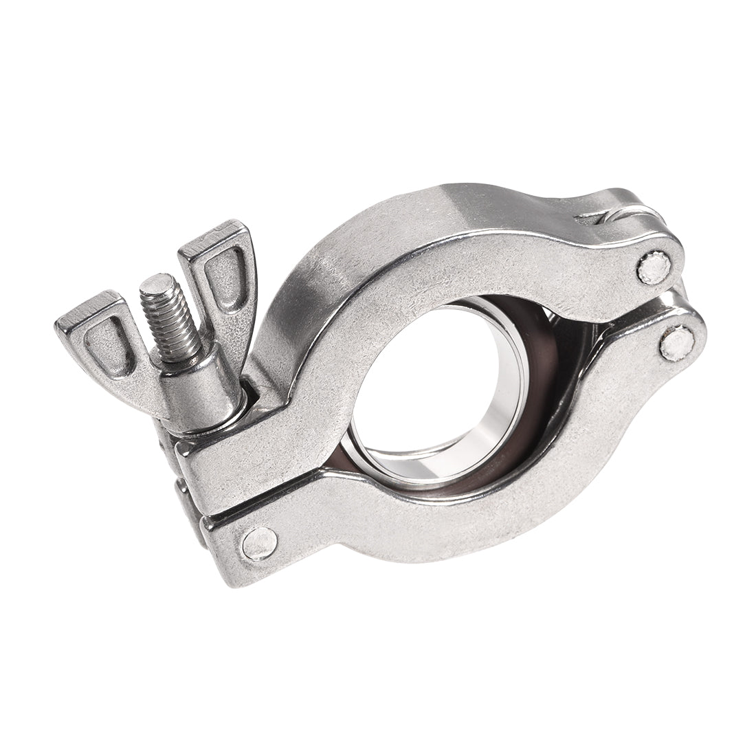 uxcell Uxcell Vacuum Clamp 53mm x 30.5mm KF25 Clamp Wing Nut with Center Ring