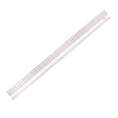 Harfington Uxcell Beveled Ruler 60cm 23 Inch Plastic Transparent B97 Sewing Tool