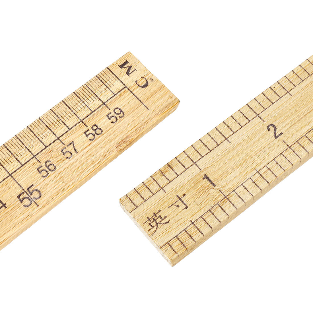uxcell Uxcell Straight Ruler 600mm 24 Inch Metric Measuring Tool Bamboo