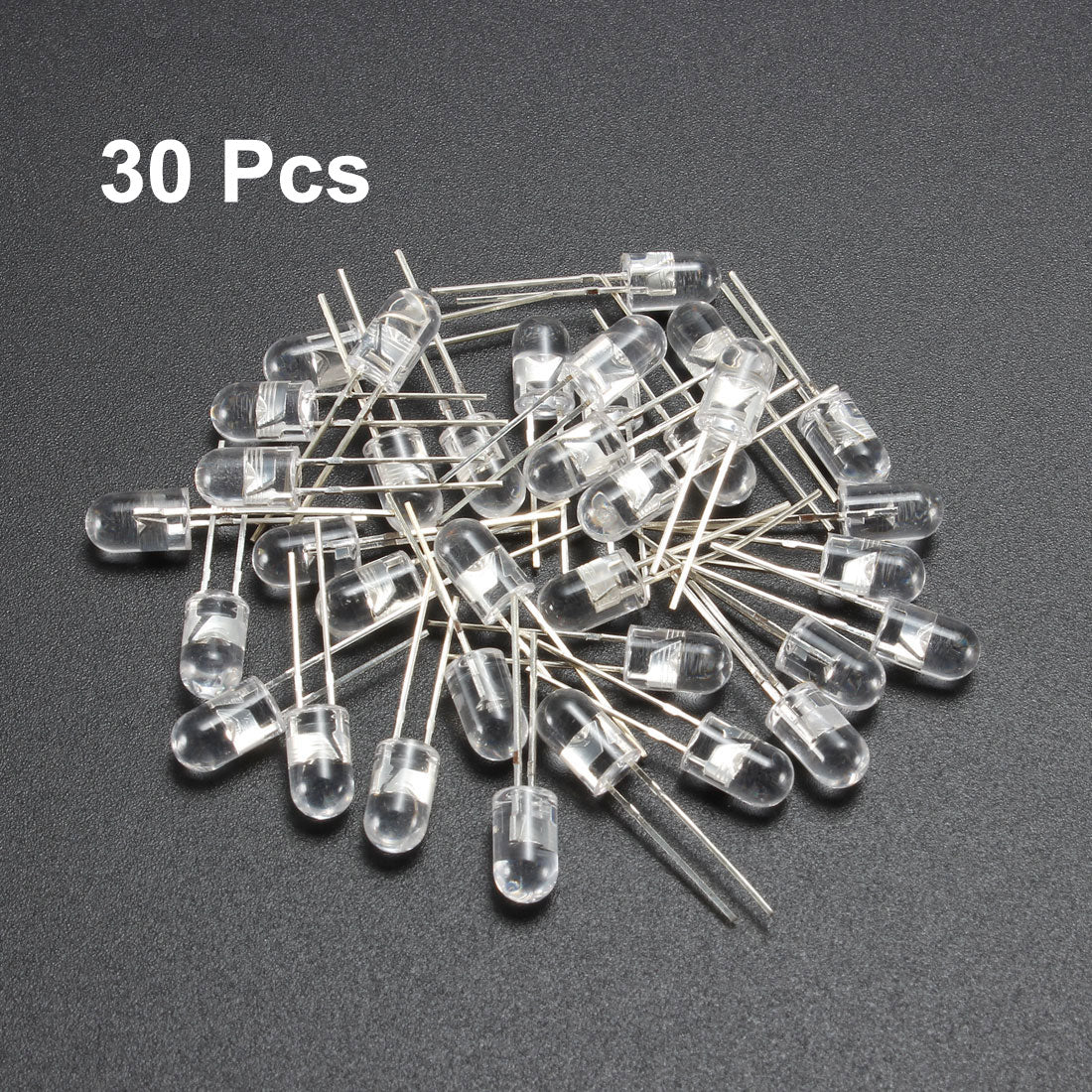 uxcell Uxcell 30pcs 5mm 940nm Infrared Emitter Diode DC 1.5V LED IR Emitter Clear Round Head