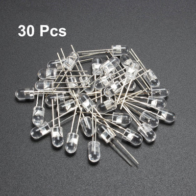 Harfington Uxcell 30pcs 5mm 940nm Infrared Emitter Diode DC 1.5V LED IR Emitter Clear Round Head