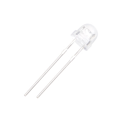uxcell Uxcell 50pcs 5mm Infrared Emitter Diodes DC 3-3.4V 20mA LED IR Round Head, Blue Light