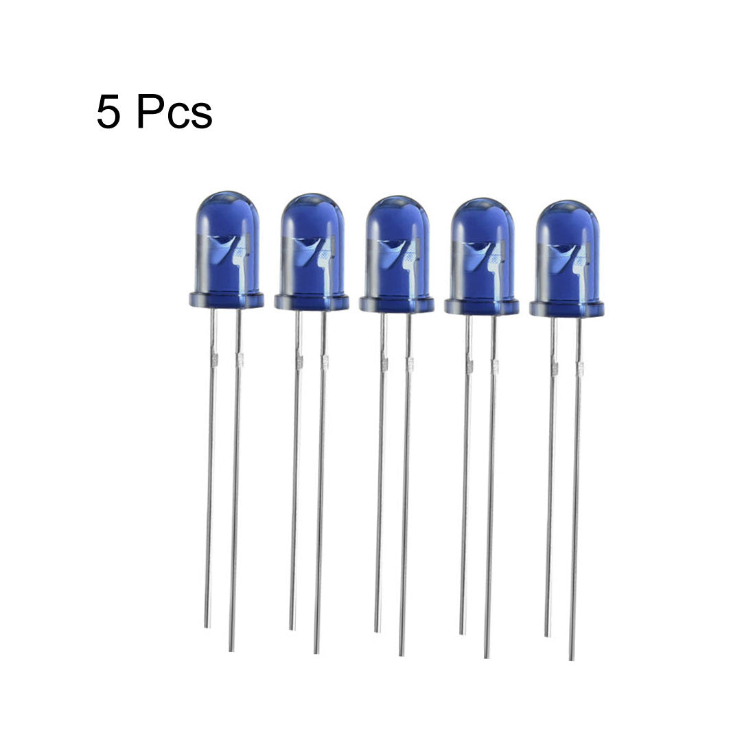 uxcell Uxcell 5pcs 5mm 940nm Infrared Emitter Diode DC 1.35V Light Emitting Diodes Blue Head
