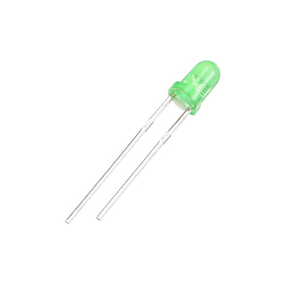 Harfington Uxcell 30pcs 3mm Infrared Emitter Diodes DC 3-3.2V 20mA LED IR Emitting Green Head