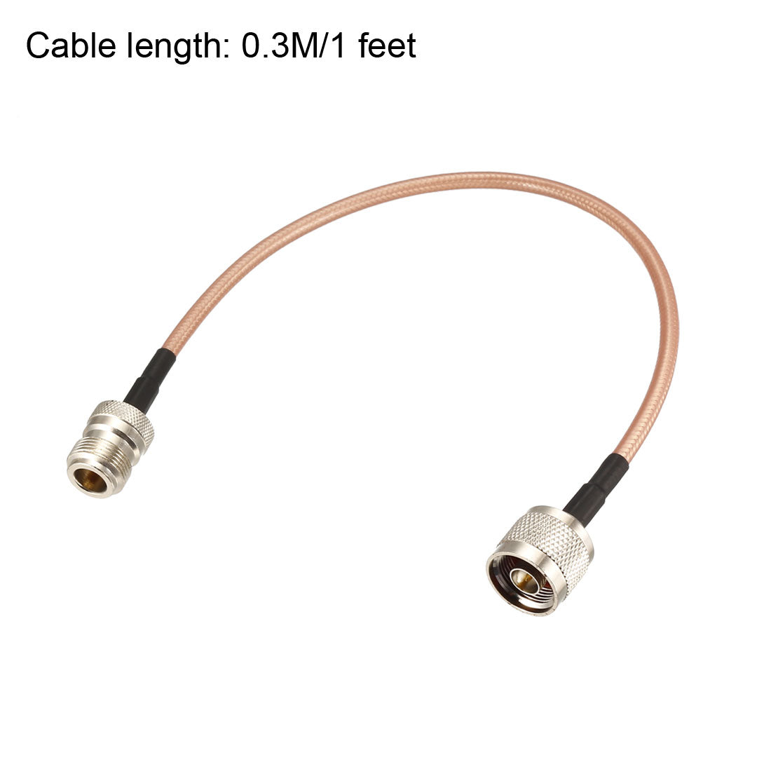 N Male to N Female Bulkhead RG400 RF Coaxial Coax Cable 0.3Meter/1Ft Harfington