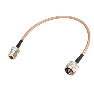 uxcell Uxcell N Male to N Female Bulkhead RG400 RF Coaxial Coax Cable 0.3Meter/1Ft