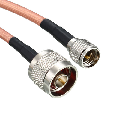 Harfington Uxcell Mini UHF Male to N Male Right Angle RG400 RF Coaxial Cable