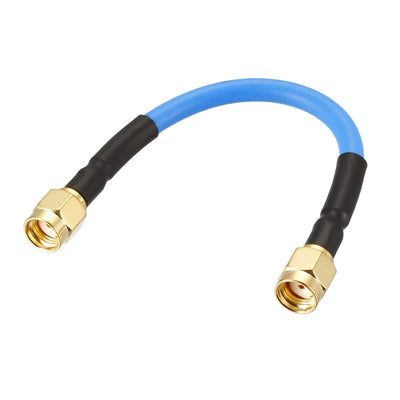 Harfington Uxcell RP-SMA Male to RP-SMA Male RG402 RF Coaxial Coax Cable 0.15M/0.5Ft