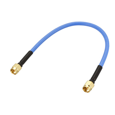 Harfington Uxcell SMA Male to SMA Male Right Angle Coaxial Cable 50 Ohm 0.5M/1.64Ft RG402
