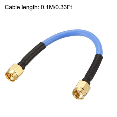 Harfington Uxcell SMA Male to SMA Male Coaxial Cable 50 Ohm RG402 2pcs