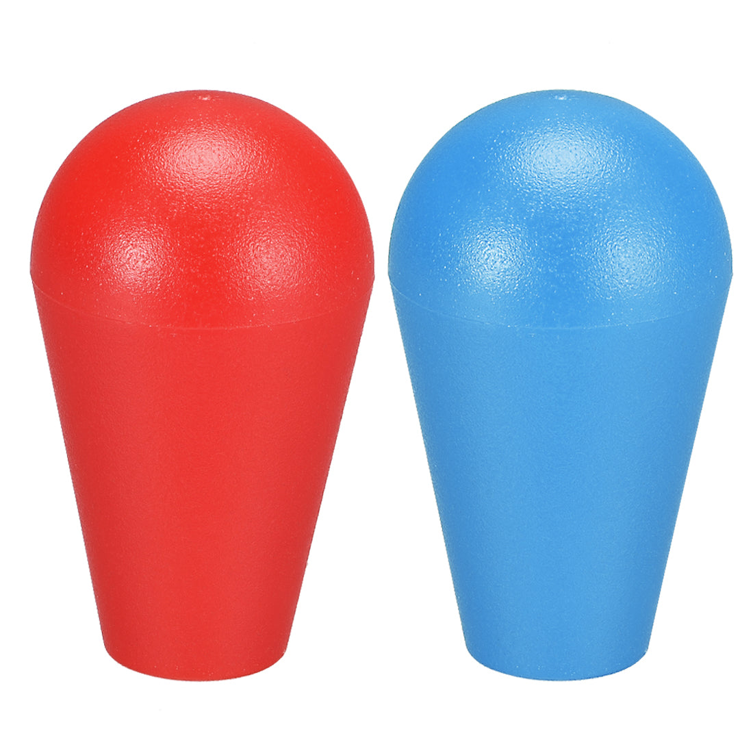 uxcell Uxcell Ellipse Oval Joystick Head Rocker Ball Top Handle American Type Arcade Game DIY Parts Replacement Red Blue 2Pcs