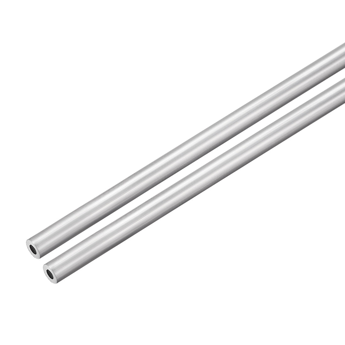 uxcell Uxcell 2Pcs, 6063 Seamless Aluminum Round Straight Tubing