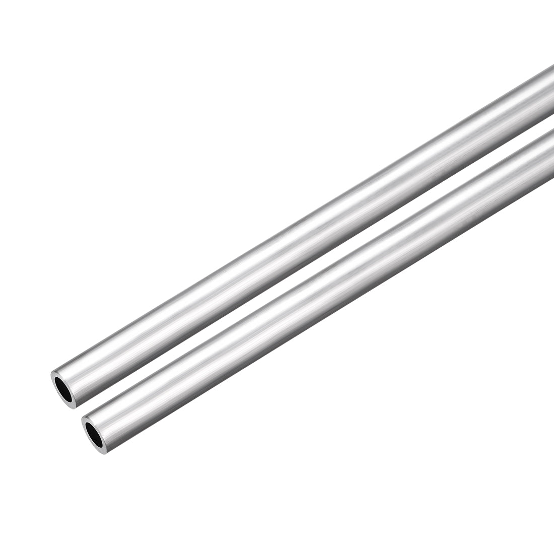 uxcell Uxcell 2Pcs, 6063 Seamless Aluminum Round Straight Tubing