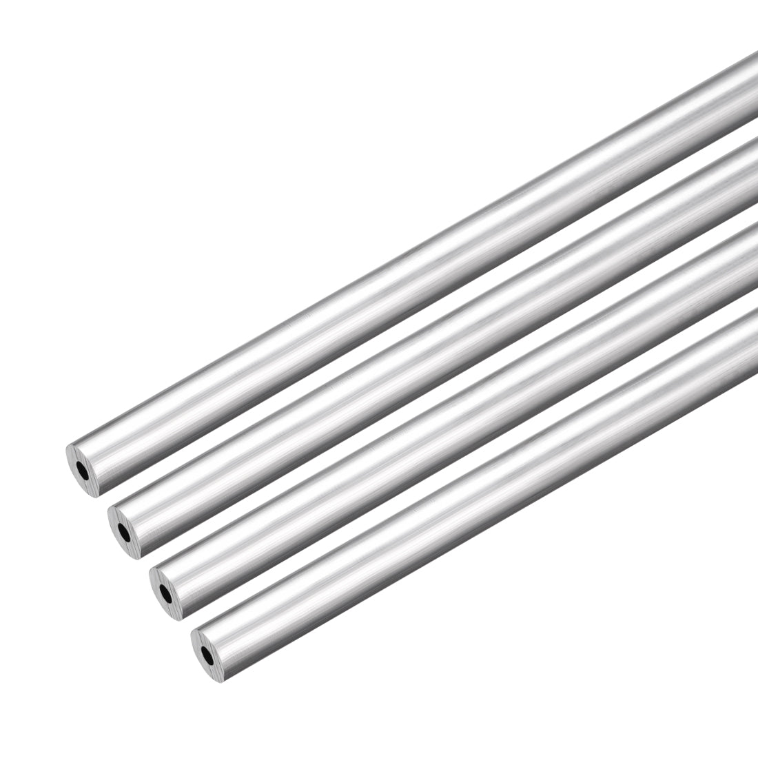 uxcell Uxcell 4Pcs, 6063 Seamless Aluminum Round Straight Tubing