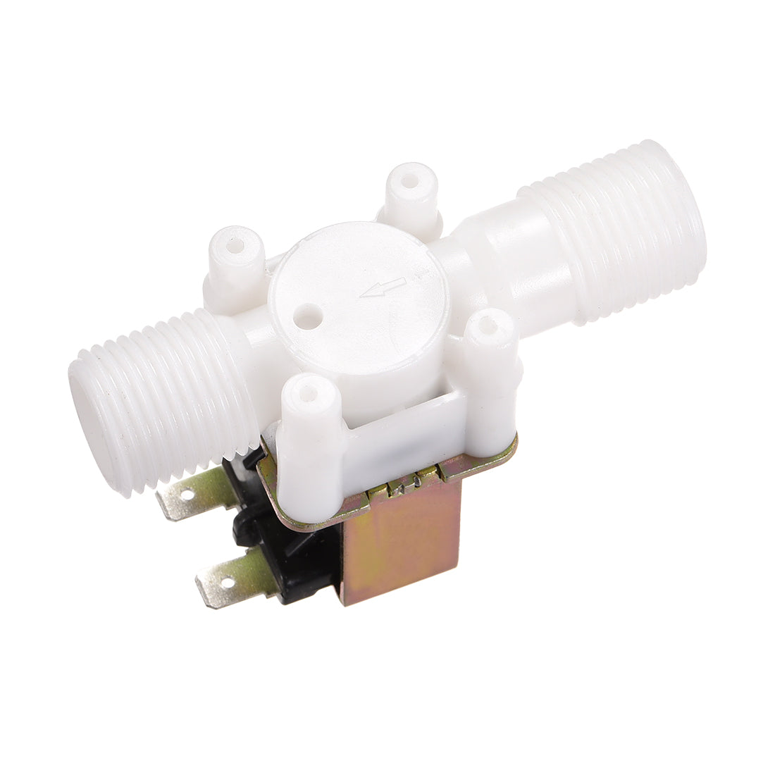 uxcell Uxcell DC24V G1/2 Plastic Water Electric Solenoid Valve Normally Open N/O Pressure Water Inlet Flow Switch