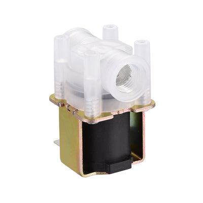 Harfington Uxcell DC12V G1/4 Female Brass Water Electric Solenoid Valve Normally Closed N/C Pressure Water Inlet Flow Switch Electric Magnetic Valve