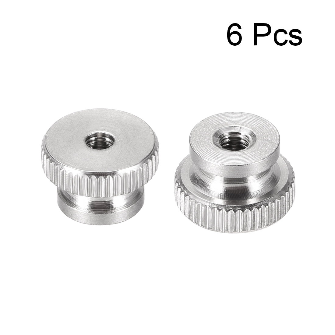 uxcell Uxcell Knurled Thumb Nuts, 6Pcs M3 304 Stainless Steel Round Knobs for 3D Printer Parts